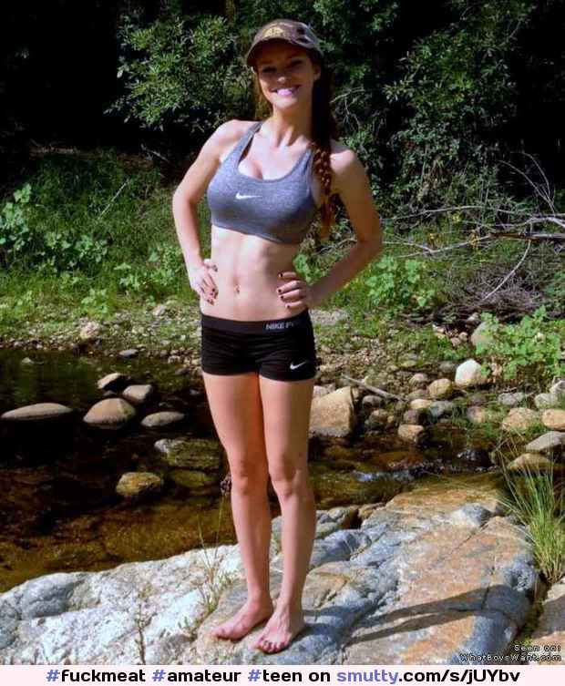 #amateur #teen #fit #brunette #sportsbra #outdoors #flatstomach #perfectboobs #tits  #skinny #smile #hot #babe #perfect