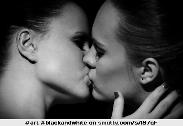 #BlackAndWhite #girls #kissing #babes #two #kiss #tender #lovely #love #lesbians #sex #erotic #young #women #faces #gorgeous #sexy #hot #art