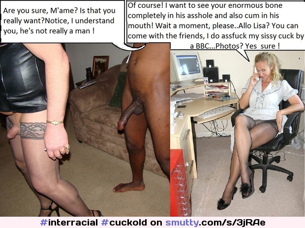 #cuckold#sissy#slave#caption#interracial