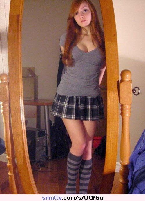 #redhead #ginger #boobs #nonnude #young #cute #skirt