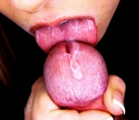 Nasty girl loves sperm in her mouth