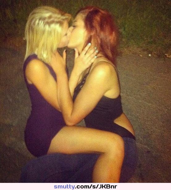 #blonde #redhead #tightdress #bff #bffs #lesbian #kissing #makingout #teen #teens