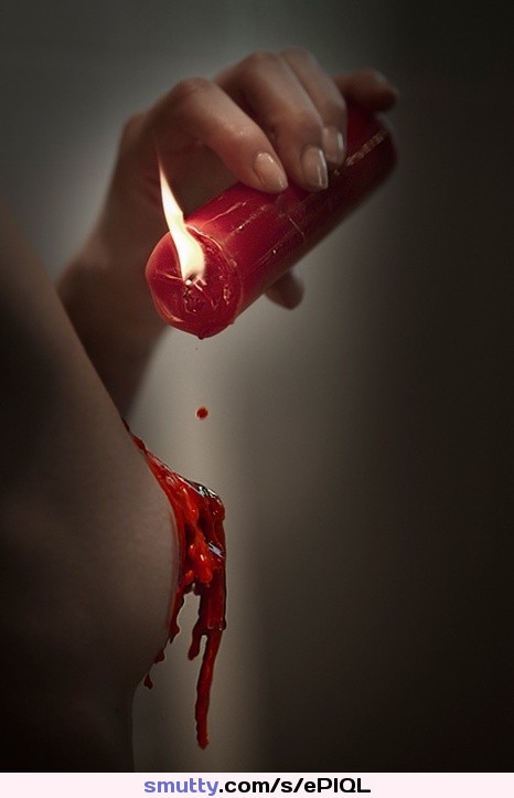 #red #candle #wax #nipple