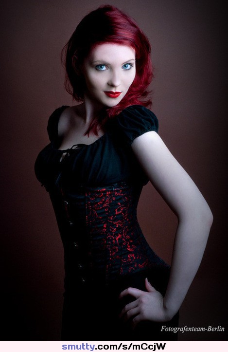 #gorgeous ....#pale #redhead #corset #beautiful #eyes #blueeyes #sexy #Luscious #scrumptious #Sensual #delicious .....#tele