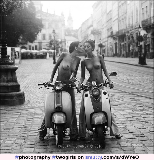 #twogirls#topless#Scooter#city#raod#street#public#outdoor#BlackAndWhite#nipples#boobs#breasts#tits#sexy#beauty#attractive#gorgeous#seductive