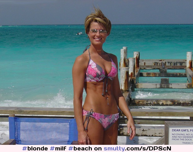 #blonde #milf #beach #vacation #bikini #hotbody #sunglasses #tanned #hotbody