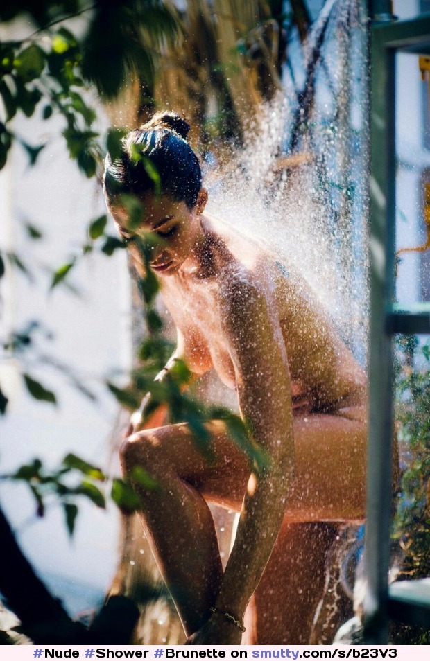 #Nude #Shower #Brunette #Spying