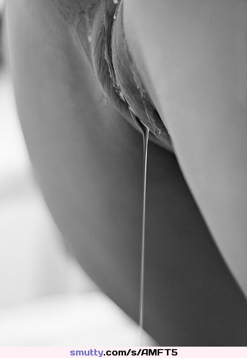 #pussy#dripping#shaved#BlackAndWhite