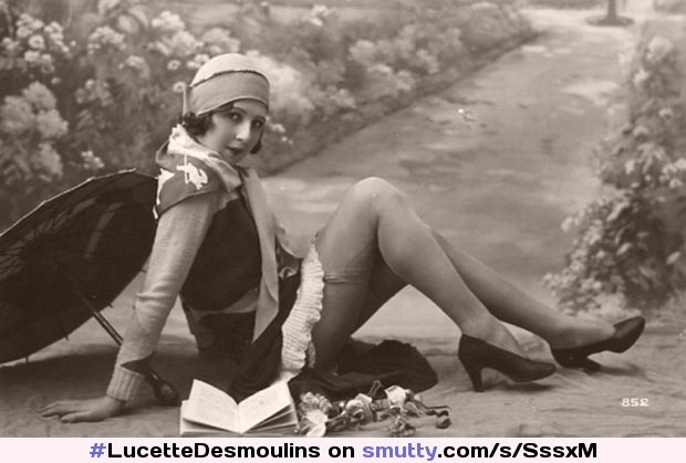 #LucetteDesmoulins#vintage#vintageporn#vintagesmut#retro#1920s#BlackAndWhite#sepia#SepiaImage#french