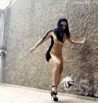 #WifeThatShit #SkillsGif #damn #ballcontrol #playingwithballs #heels #nonnude #gif #upskirt #sporty
