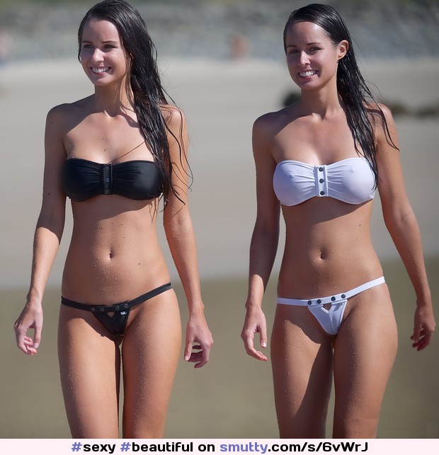 #sexy#beautiful#gorgeous#blackhair#teen#duo#nonnude#outdoors#beach#bikini#wet#sisters#cute#young