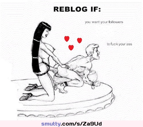#femdom #strapon #pegging #cartoon #caption #bondage #highheels