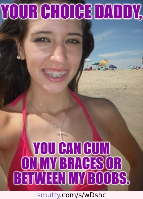 #Sexy #teen #teenslut #beachside #bikini #fuckmeeyes #sexysmile #metalmouth #yourchoice #ontits #inbraces #daddy #daughter #incest #caption