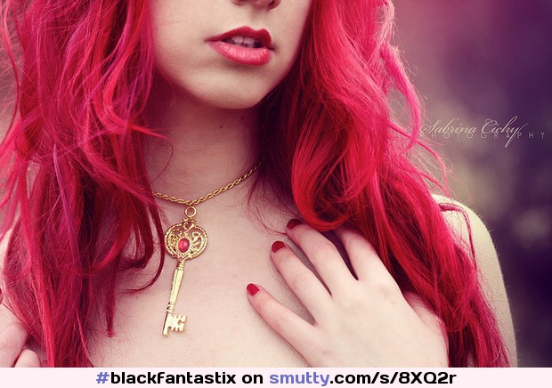 #blackfantastix #amateur #deviantart #redhead #fetish #goth #makeup #lipstick #nonnude #necklace #teeth #nails #paintednails