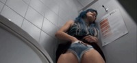 #bathroom #hotasfuck #dyedhair #bluehair #stripedpanties #dirtydirty #masturbating #animatedgif #masturbationgif #pierced #nonnude