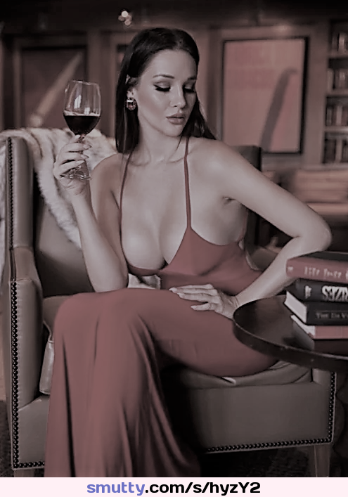 #artistic #erotic #dress #seductive #cleavage #wineglass