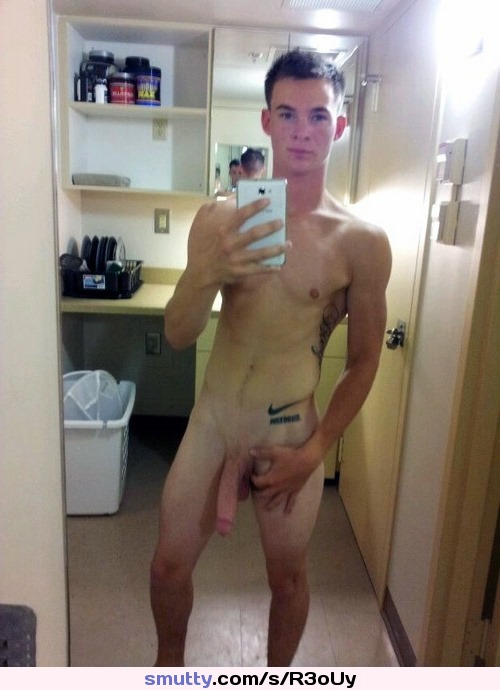 #gay #twink #teenboy #malenude #naked #cock #flaccid #longcock #selfie #tattoo
