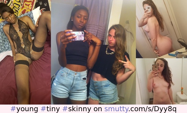 slutty BFFs #young #tiny #skinny #ebony #black #teen #slut #selfie #tight