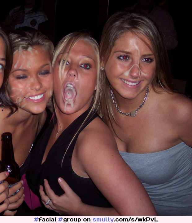 #facial #group #messyfacial #threesome #clothes #slut #eatcum #boobs #cumonface #multipleloads
