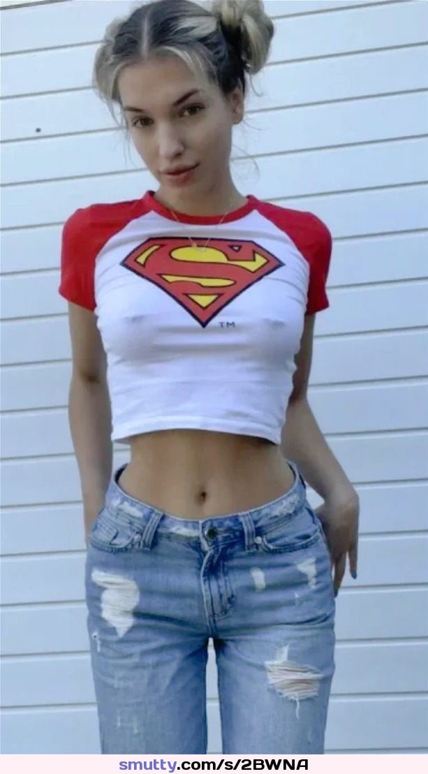 #supergirl, #teen, #nobra, #piercing, #pokies, #petite, #jeans, #adorable, #perkytits, #croptop