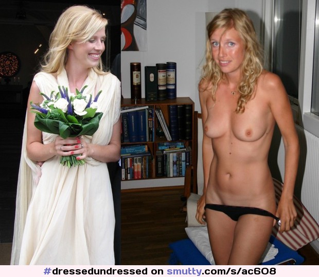 #dressedundressed #bride #onoff #tits #bride #exposed #ClothedUnclothed