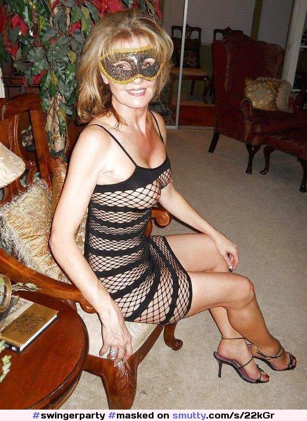 this #swingerparty was so much fun #masked #seethru #lingerie #milf #mature