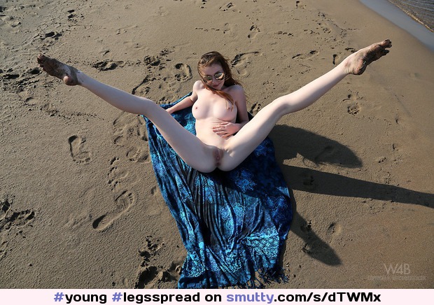 #young #legsspread #beach