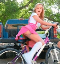 #teen#bike#upskirtnopanties#training#dildoinpussy#pink#blonde#hairlesspussy#bornToBeWhore#slutintraining#dildogif#AnimatedGif#schoolgirl#gif