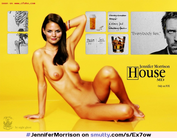 #JenniferMorrison goes retro for this #House promo as she shows off her #BaldCunt #CelebrityCunt
