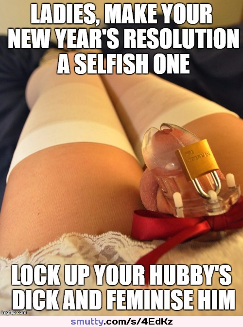 #chastity #cockcage #feminization #cuckold #caption