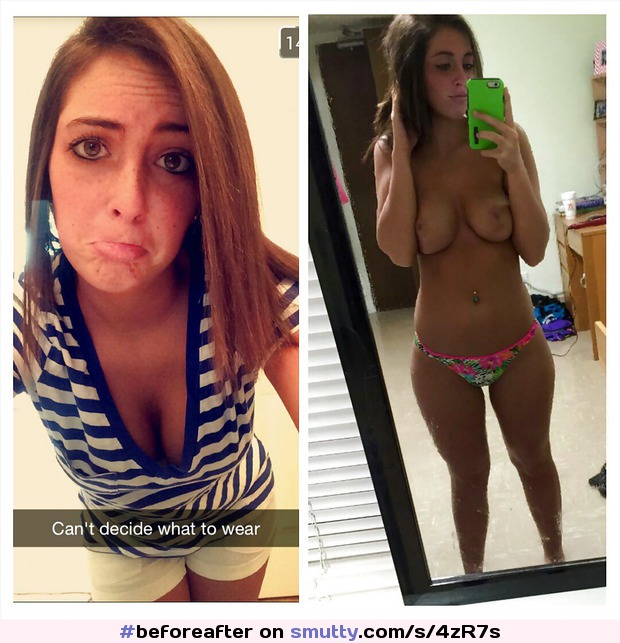 #beforeafter #clothedunclothed #onoff #selfie #mirror #phone #selfshot #selfpic #snapchat #college #babe #young #teen