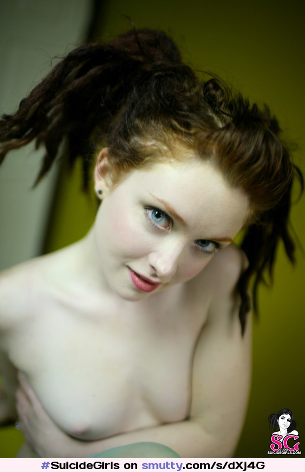 #SuicideGirls #SuicideGirl #Opaque #OpaqueSuicide #pierced #dreads #dreadlocks #petite #smallboobs #redhead #ginger #pale #nude