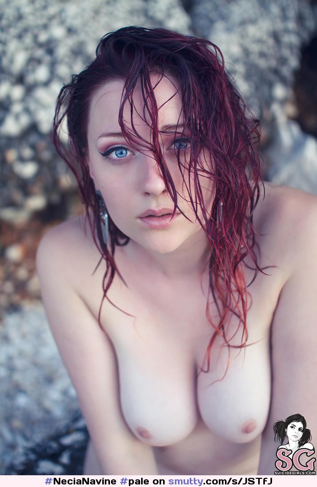 #NeciaNavine #pale #curvy #redhead #SuicideGirls #SuicideGirl #outdoor #beach #wet #eyes
