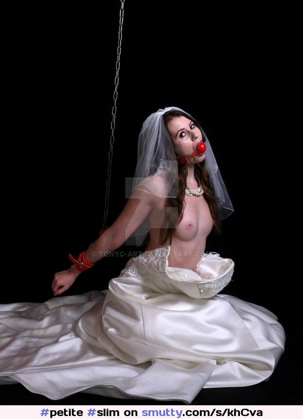 #petite #slim #smallboobs #bride #bondage #ballgag #chains #chained