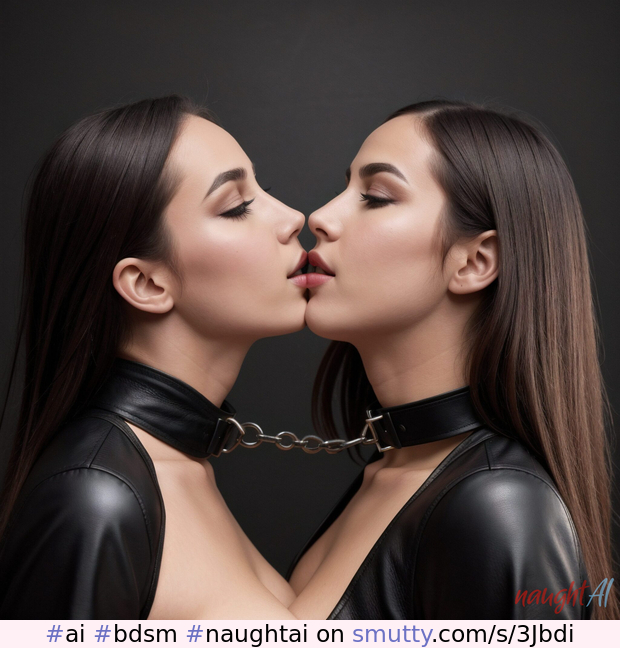 Cramped kiss #bdsm #naughtai #collar #chain #kiss