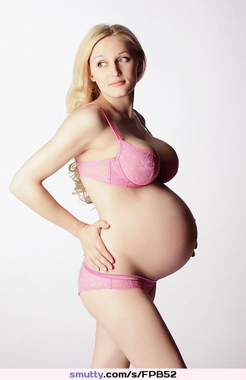 #pregnant #nonnude #blonde #bigtits #bra #panties #pale 