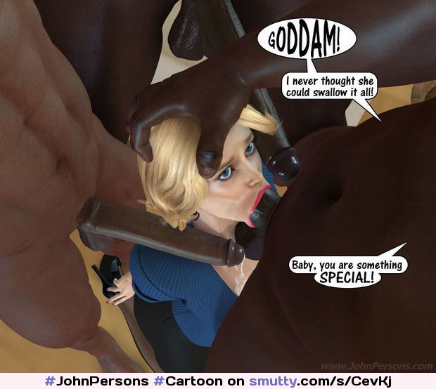 #JohnPersons #Cartoon #Comics #Cartoons #BBC #BigBlackCock #Goddam #Blonde #Deepthroat #BlowJob #SuckingCock #3Dtoon #3Cocks #Interracial