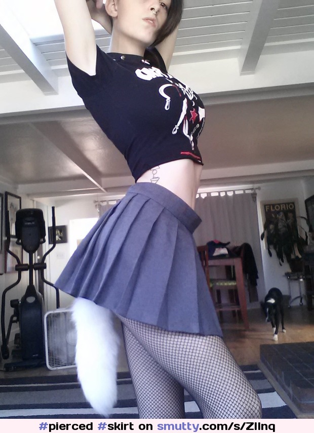 #pierced #skirt #stockings #tail #tailplug #ropefoxxx #shorthair