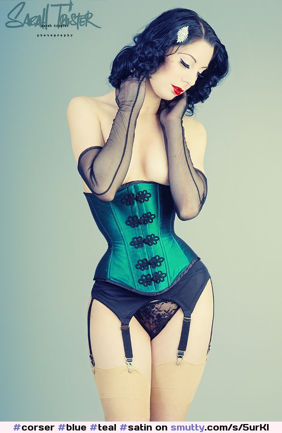 #corser #blue #teal #satin #gloves