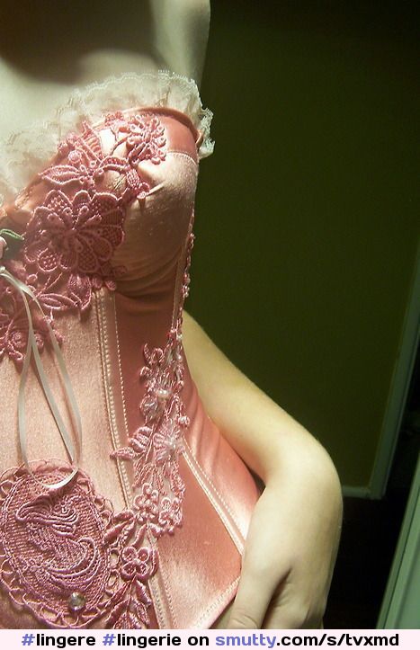#lingere #lingerie #corset #detail #romantic #flowers #satin #pink #art