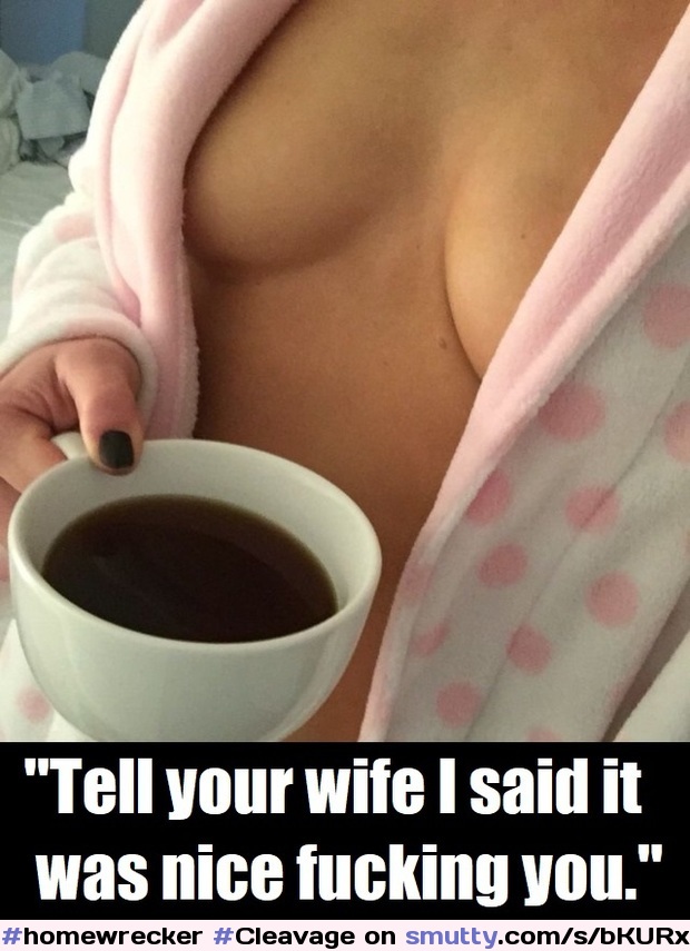 #homewrecker #Cleavage #Coffee #MorningAfter #KitchenSex