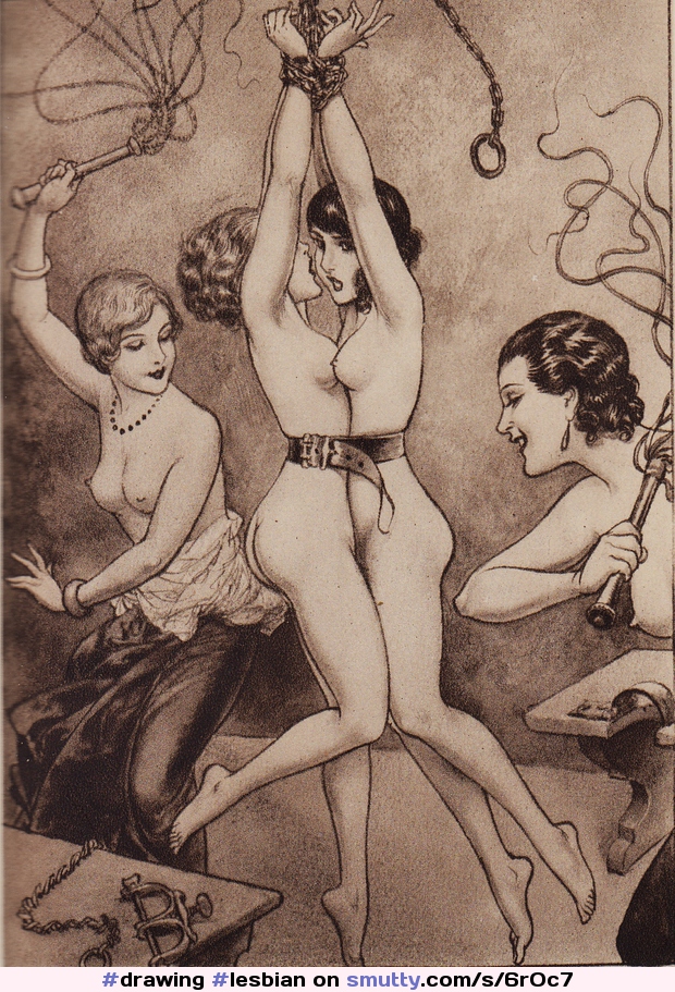 #drawing #lesbian #lesbians #bondage #bdsm #lesdom #lezdom #nude #naked #submissive #submissivegirl #flogger #flogging #whip #whipping