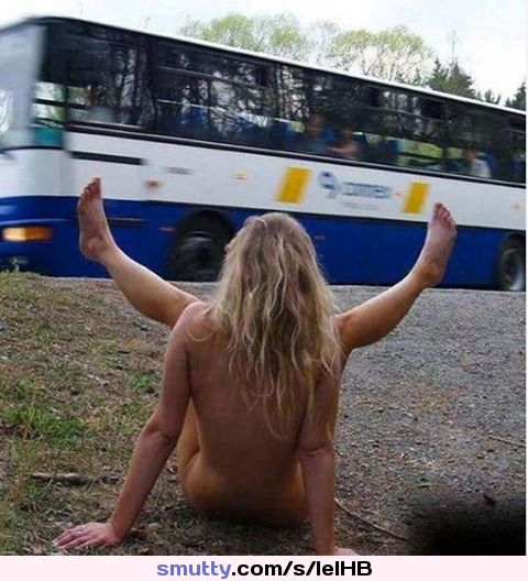 #blonde #publicnudity #bus #publicflashing #spreadinglegs #slut #whore #schlampe #showingpussy #sexy