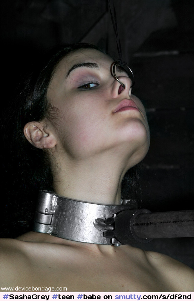 #SashaGrey #teen #babe #bdsm #bondage #bound #restraint #collar #nosehook #slavegirl #goodgirl #proud #kinky #hot #horny