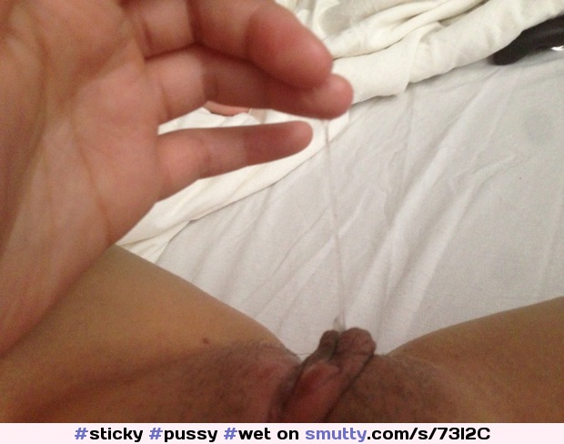 stickyknickers:“ This looks like a lot of fun…”Love the stickyness… #sticky #pussy #wet #dripping