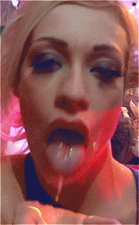 #AnimatedGif #cumonface #cumplay #blonde #party #DrippingCum #licking #TongueOut #cuminmouth