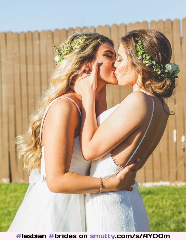 #lesbian#brides#wedding#lesbians#kissing#kissing#lovers#TongueTango