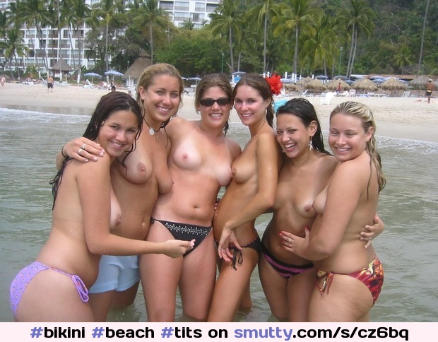 #bikini #beach #tits #topless #whichone