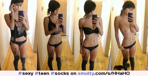 #sexy #teen #socks #panties #onoff #dressedundressed #tits #selfie #selfshot