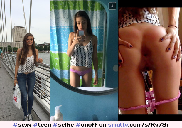 #sexy #teen #selfie #onoff #dressedundressed #pussy #ass #panties